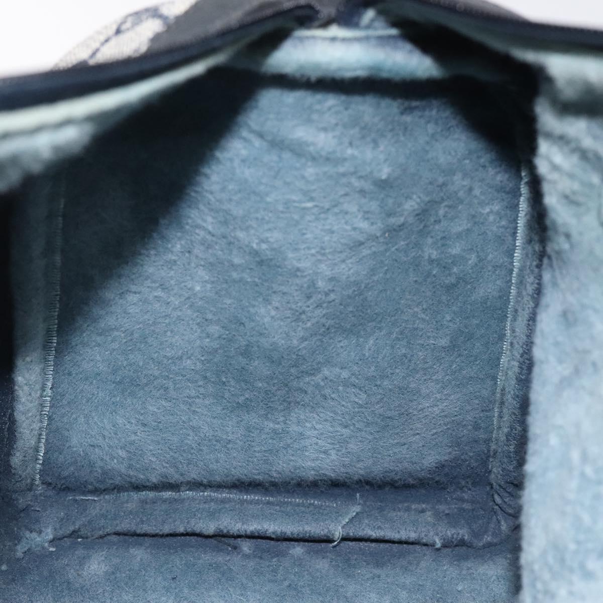 GG Supreme Sherry Line Boston Bag PVC Navy Gold 40 3842
