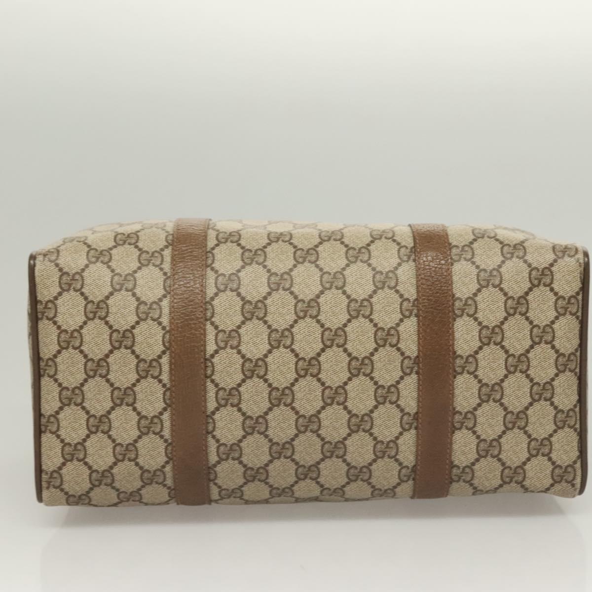 GG Supreme Web Sherry Line Hand Bag PVC Beige Gold