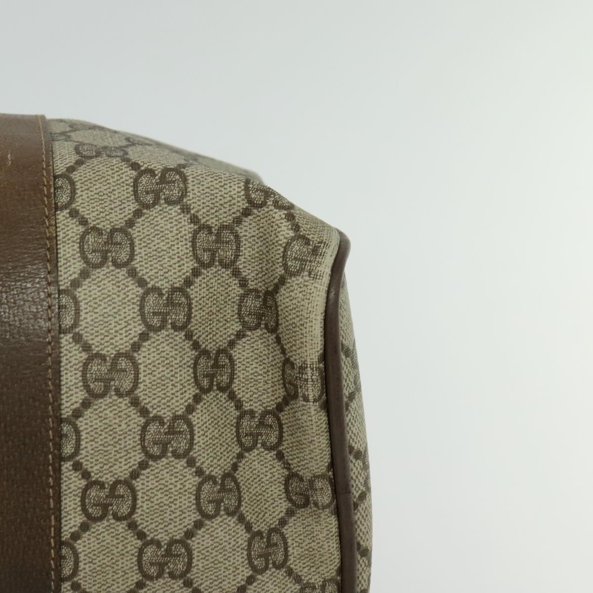GG Supreme Web Sherry Line Hand Bag PVC Beige Red