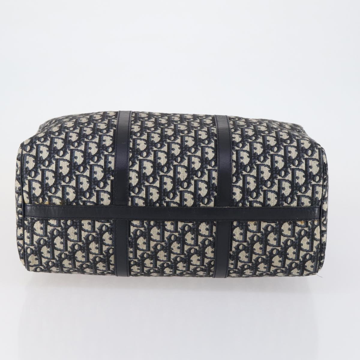 Trotter Canvas Boston Bag Navy Silver