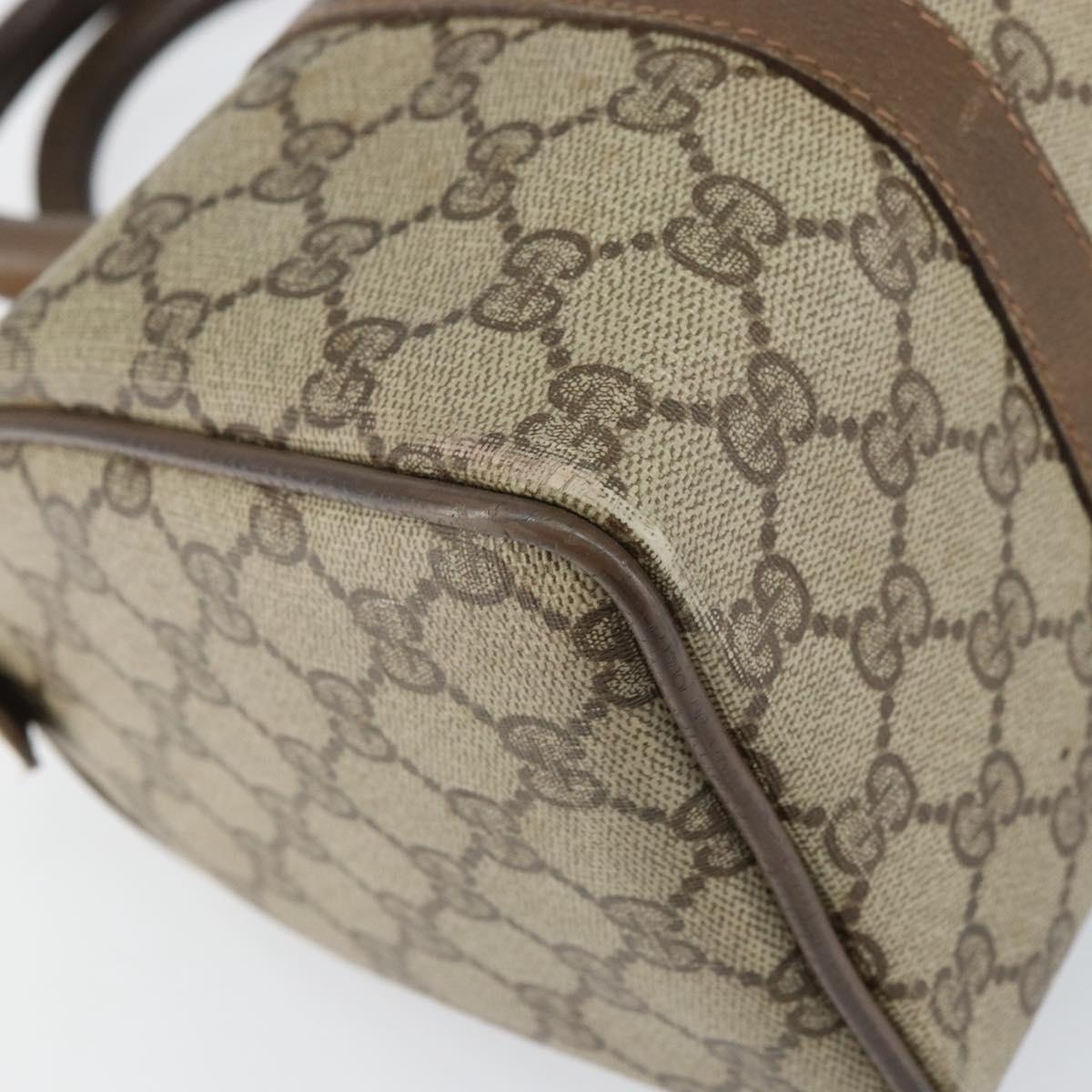 GG Supreme Sherry Line Hand Bag PVC Beige Gold