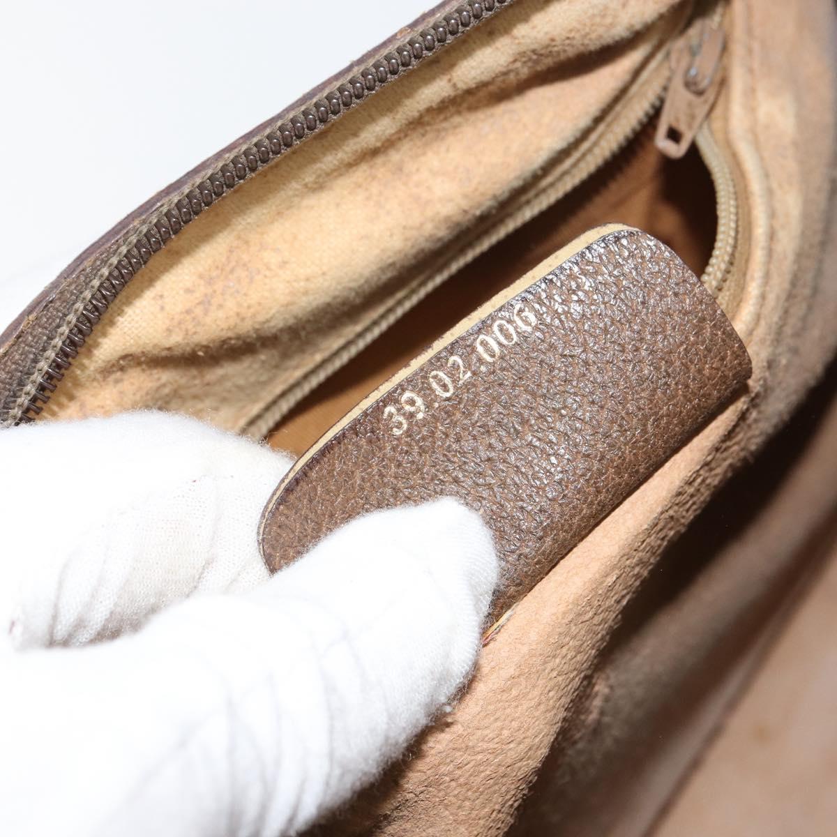 GG Supreme Sherry Line Hand Bag PVC Beige Gold