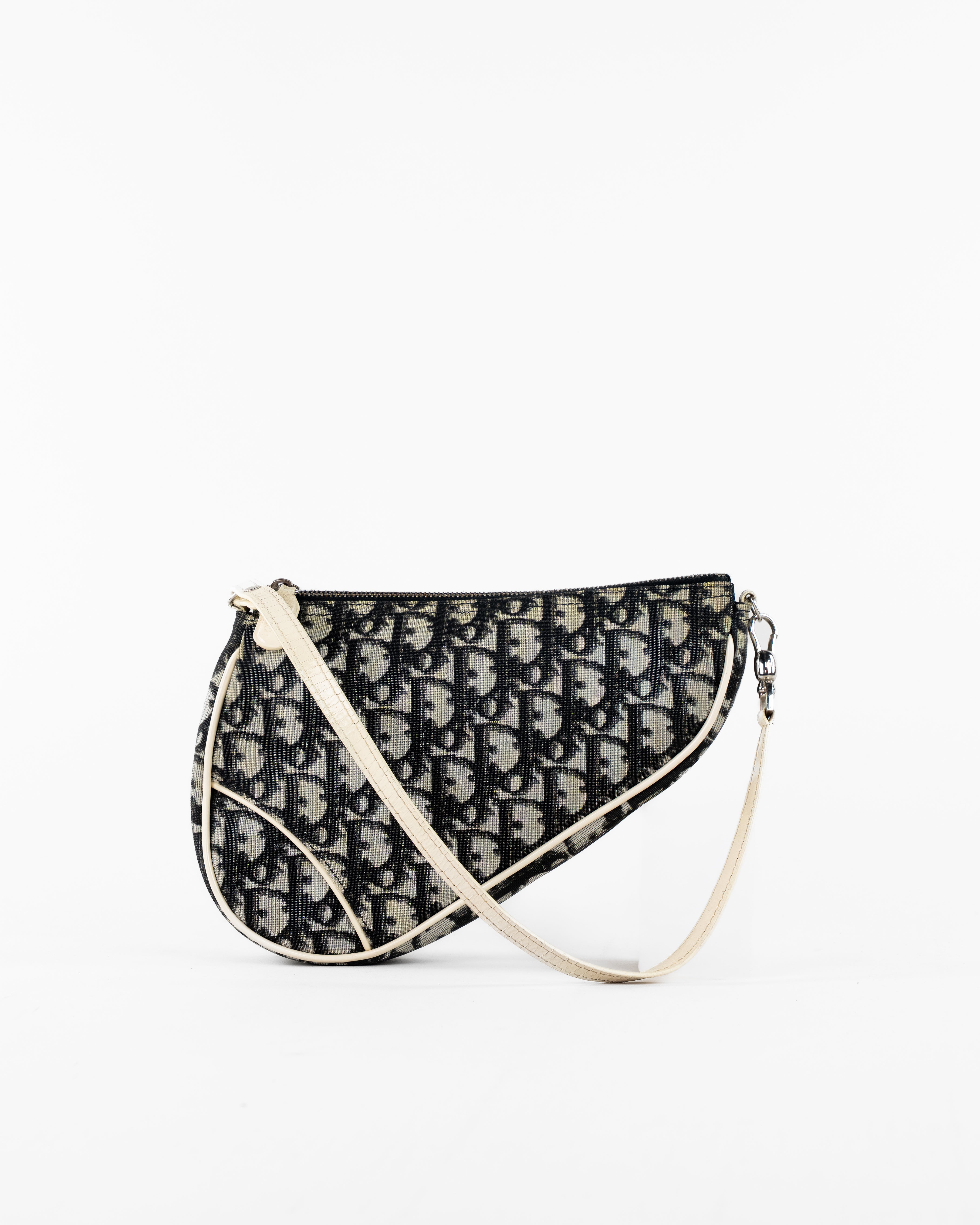 Trotter Canvas Saddle Accessory Pouch Black Silver