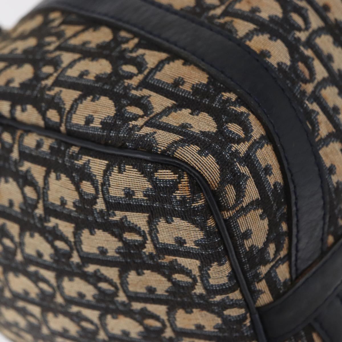 Trotter Canvas Boston Bag Navy Silver