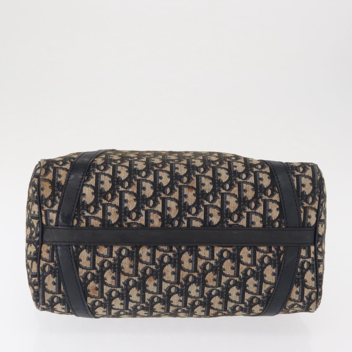 Trotter Canvas Boston Bag Navy Silver