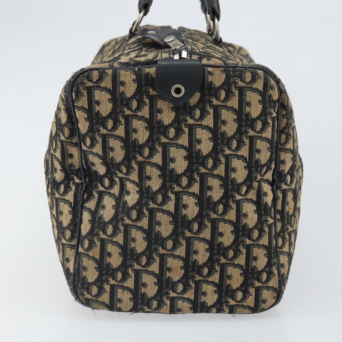 Trotter Canvas Hand Bag Navy Silver