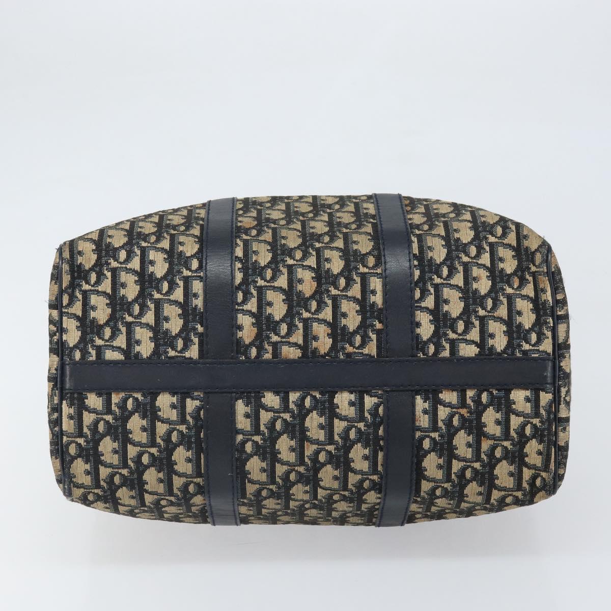 Trotter Canvas Hand Bag Navy Silver