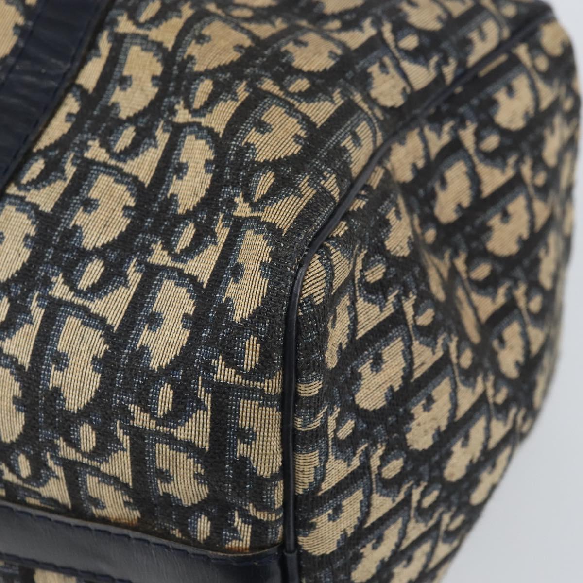 Trotter Canvas Hand Bag Navy Silver