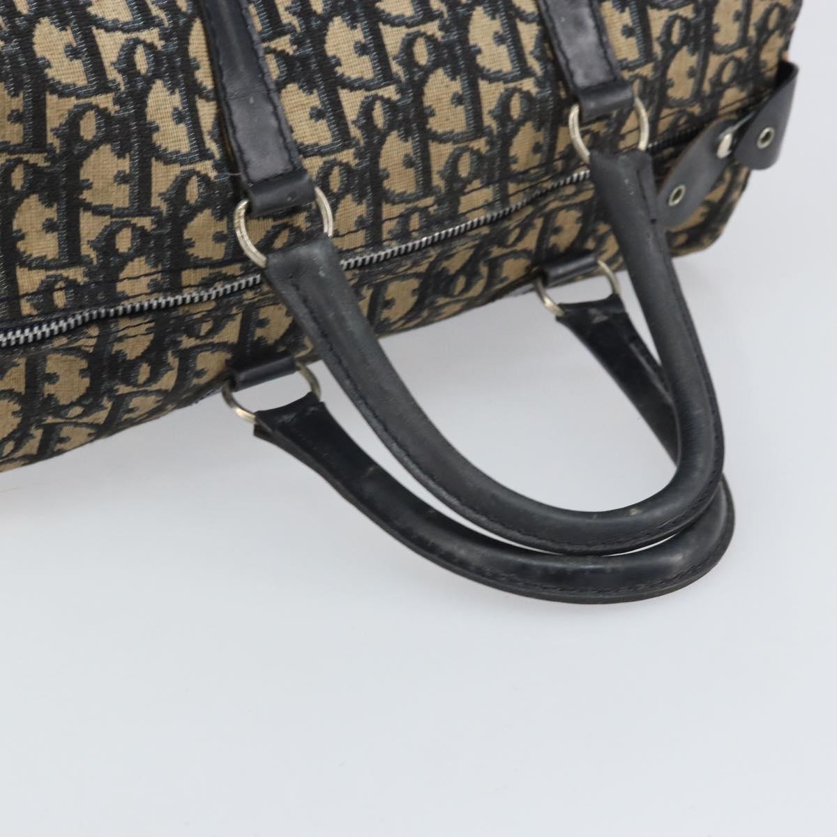 Trotter Canvas Hand Bag Navy Silver