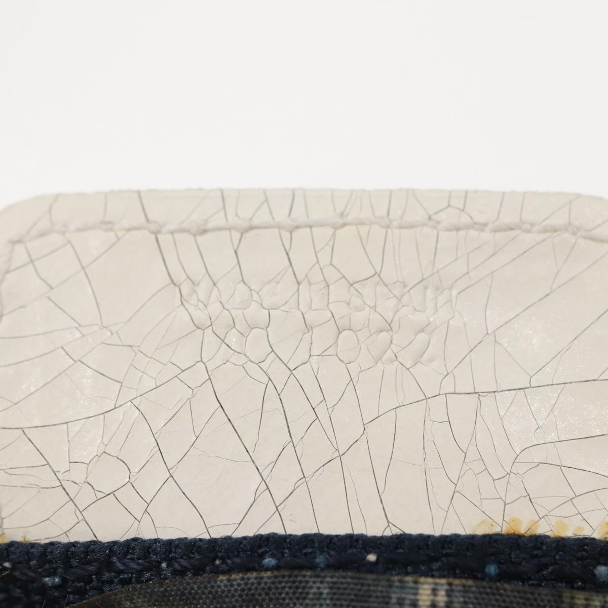 Trotter Canvas Hand Bag Navy Silver