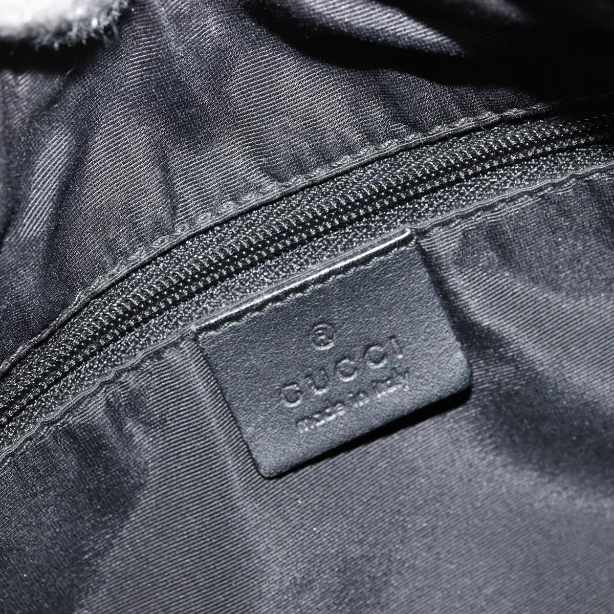 GG Canvas Shoulder Bag Black Gold