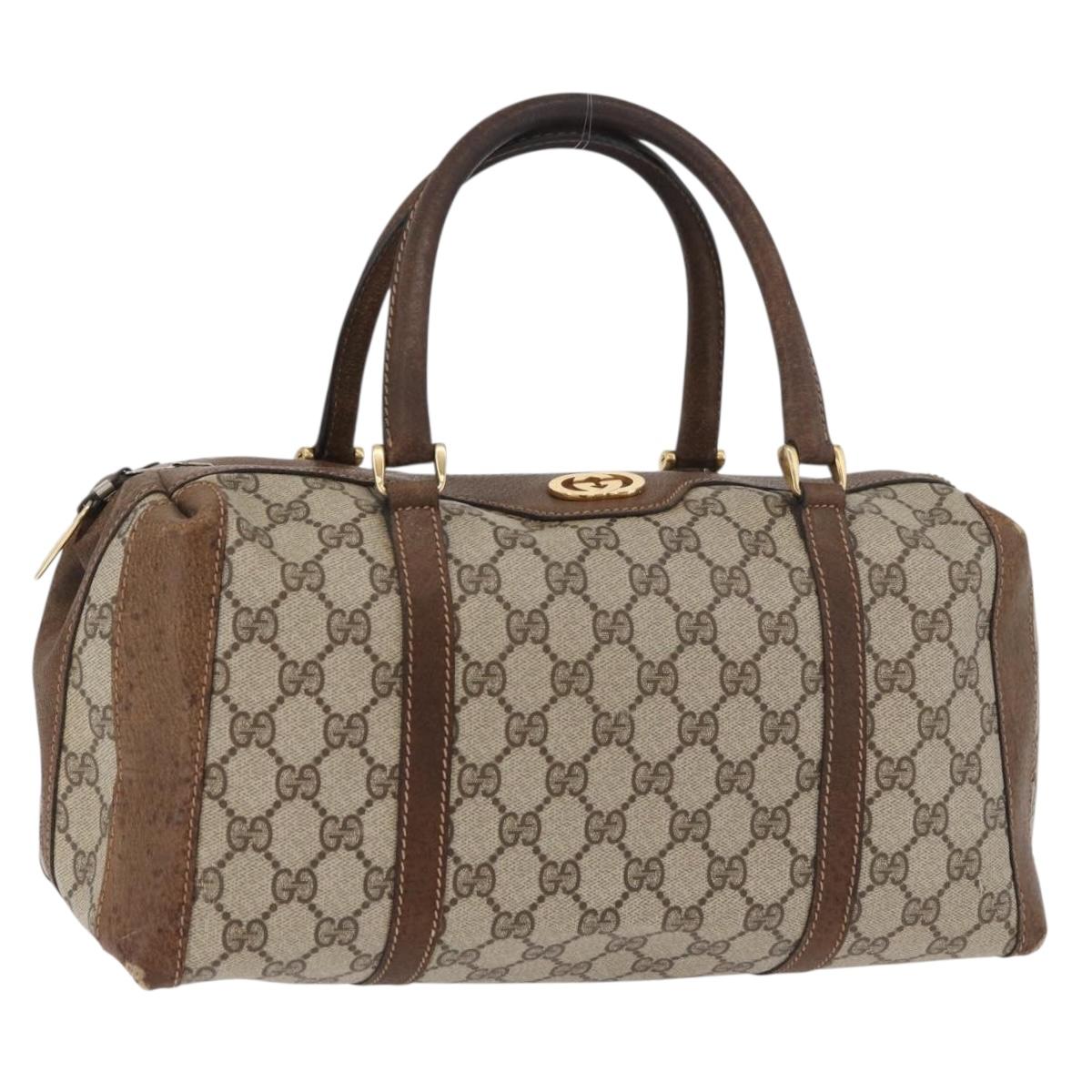 GG Supreme Boston Bag PVC Beige Gold