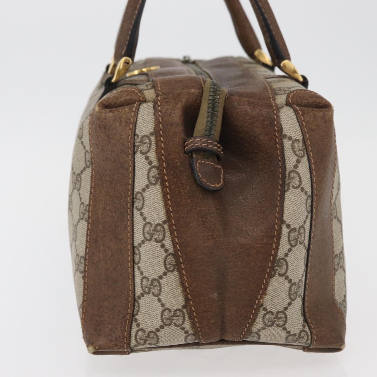 GG Supreme Boston Bag PVC Beige Gold