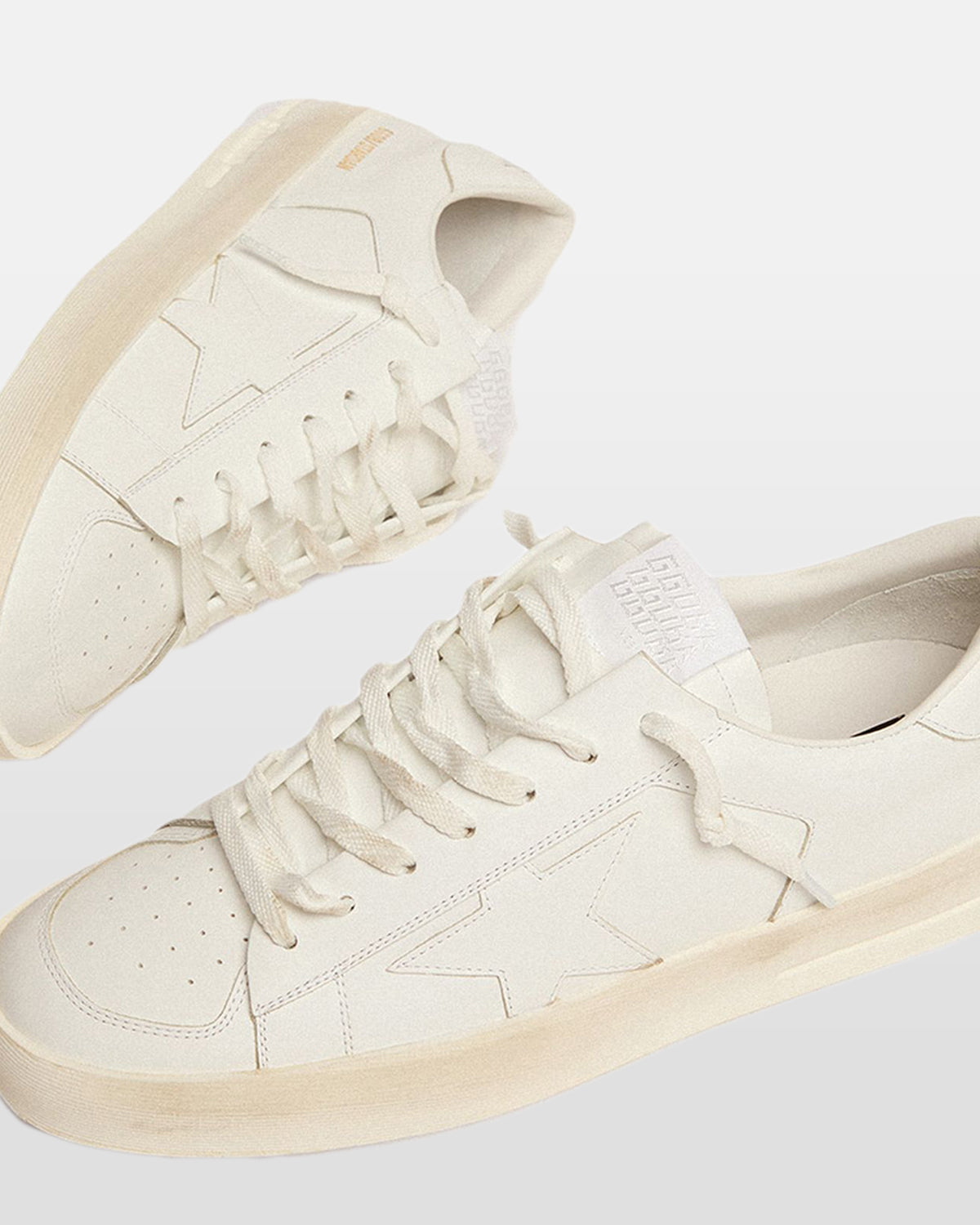 Stardan White Leather