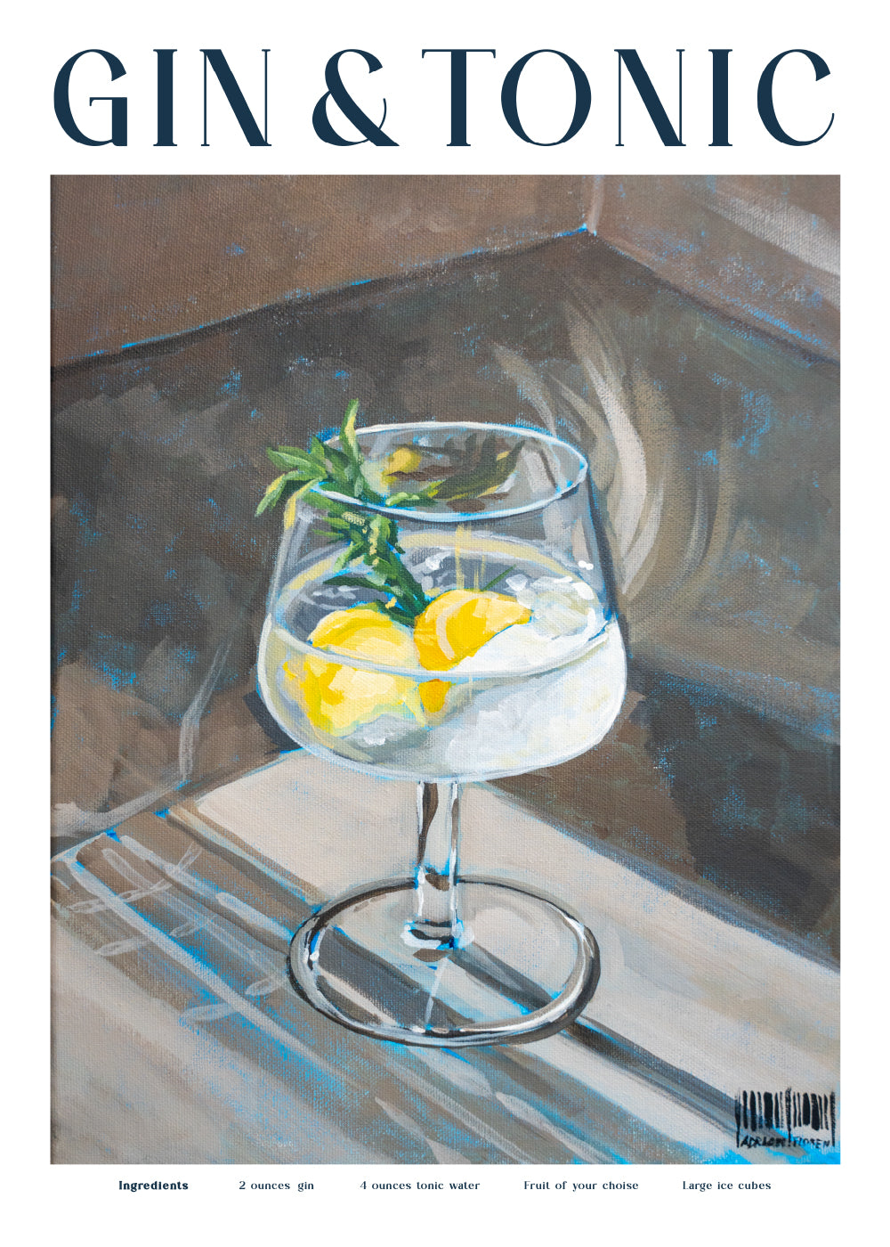 "Gin & Tonic" Poster