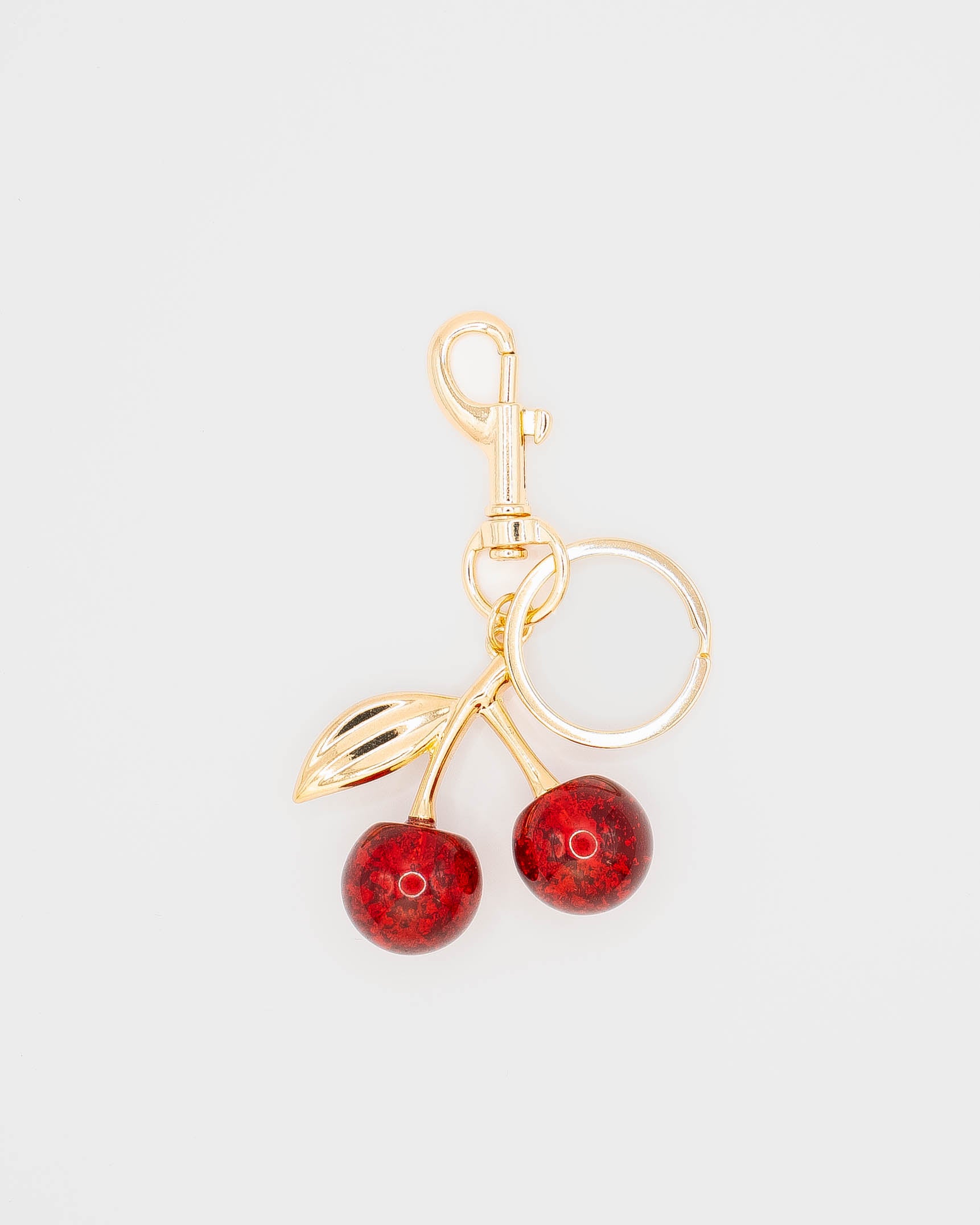 Glass Cherry Bag Charm