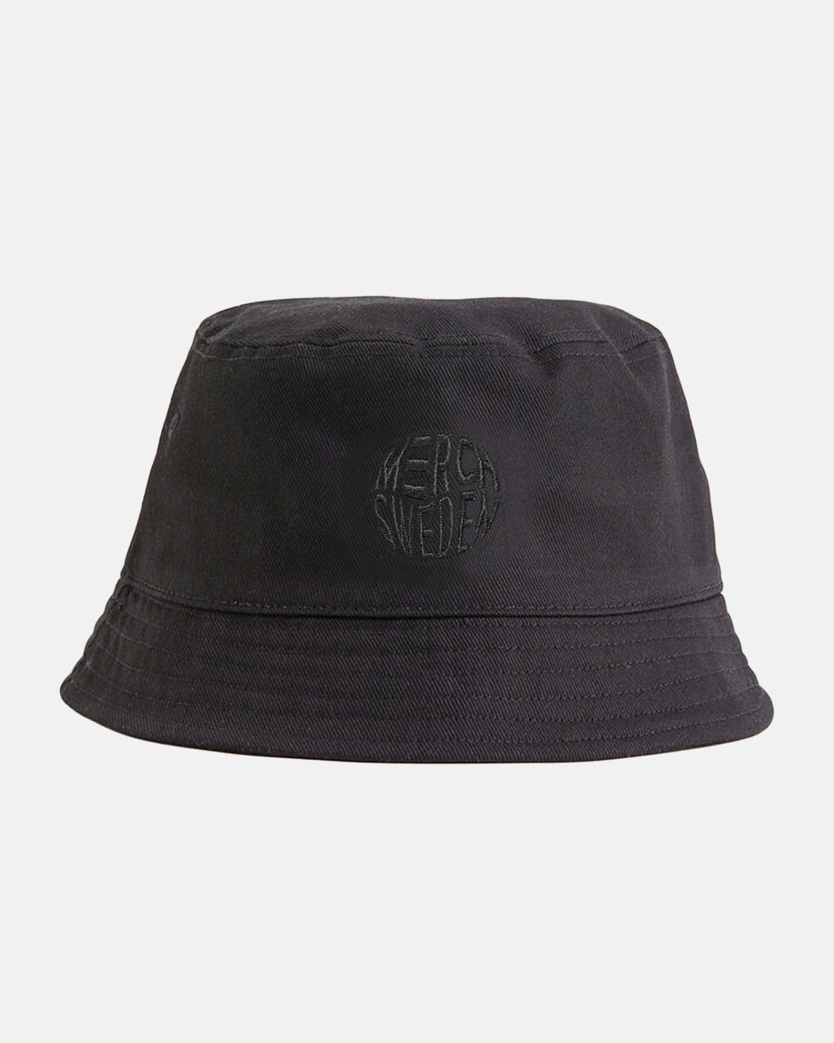 Black logo bucket hat