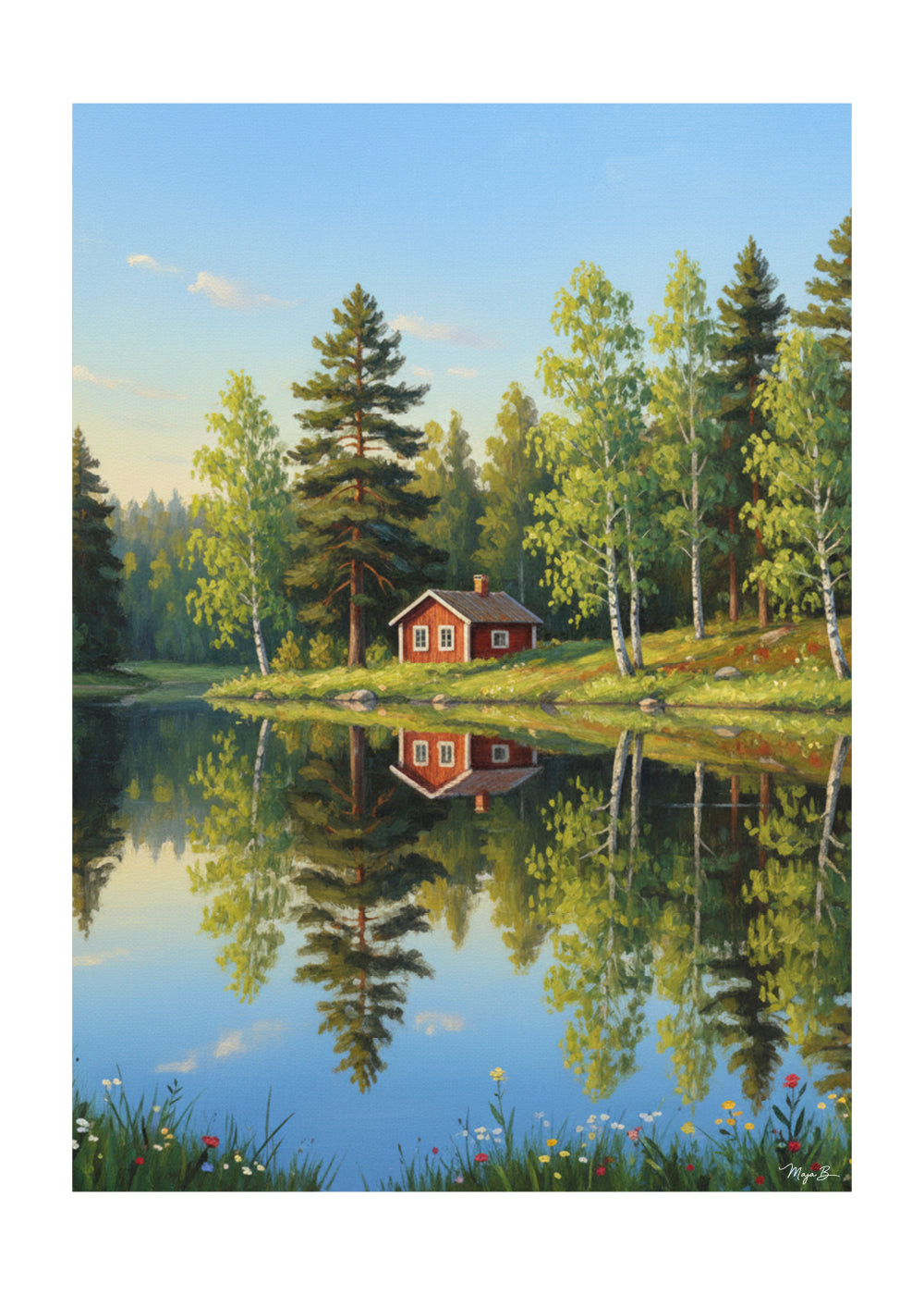 "Svensk stuga" Poster