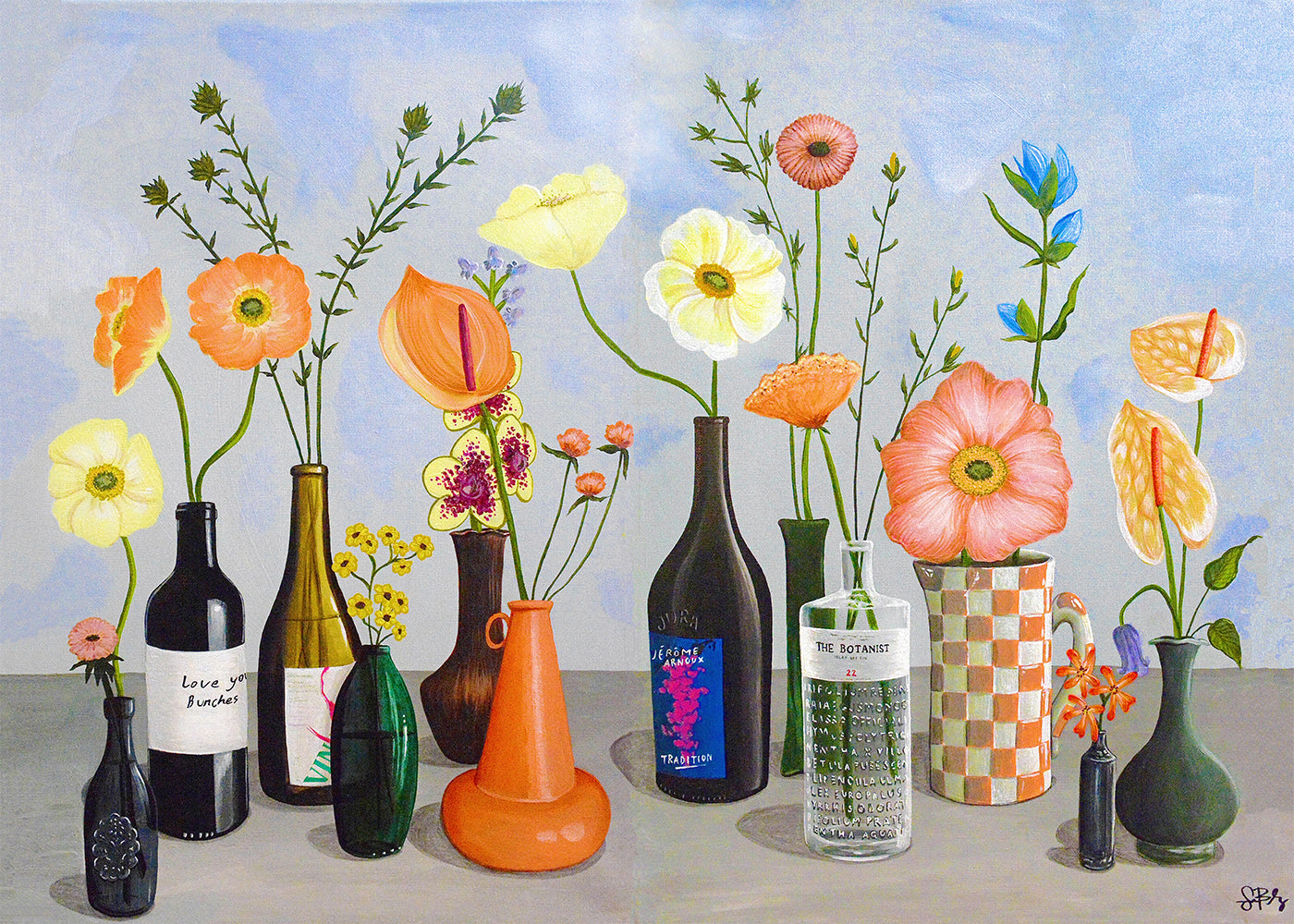 "The Thirsty Botanist Wide" Poster