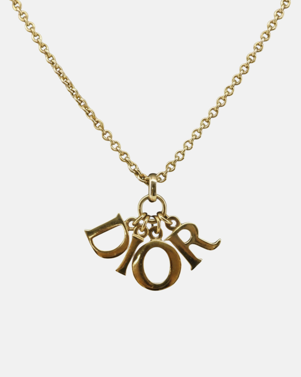 Necklace metal Gold Tone