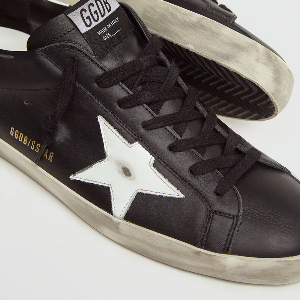 Handla Golden Goose Super-Star Black White Leather online | Smidigt och enkelt på nätet - Merchsweden |