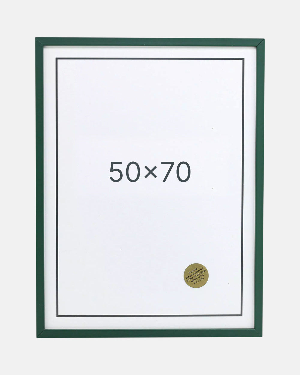Green wooden frame