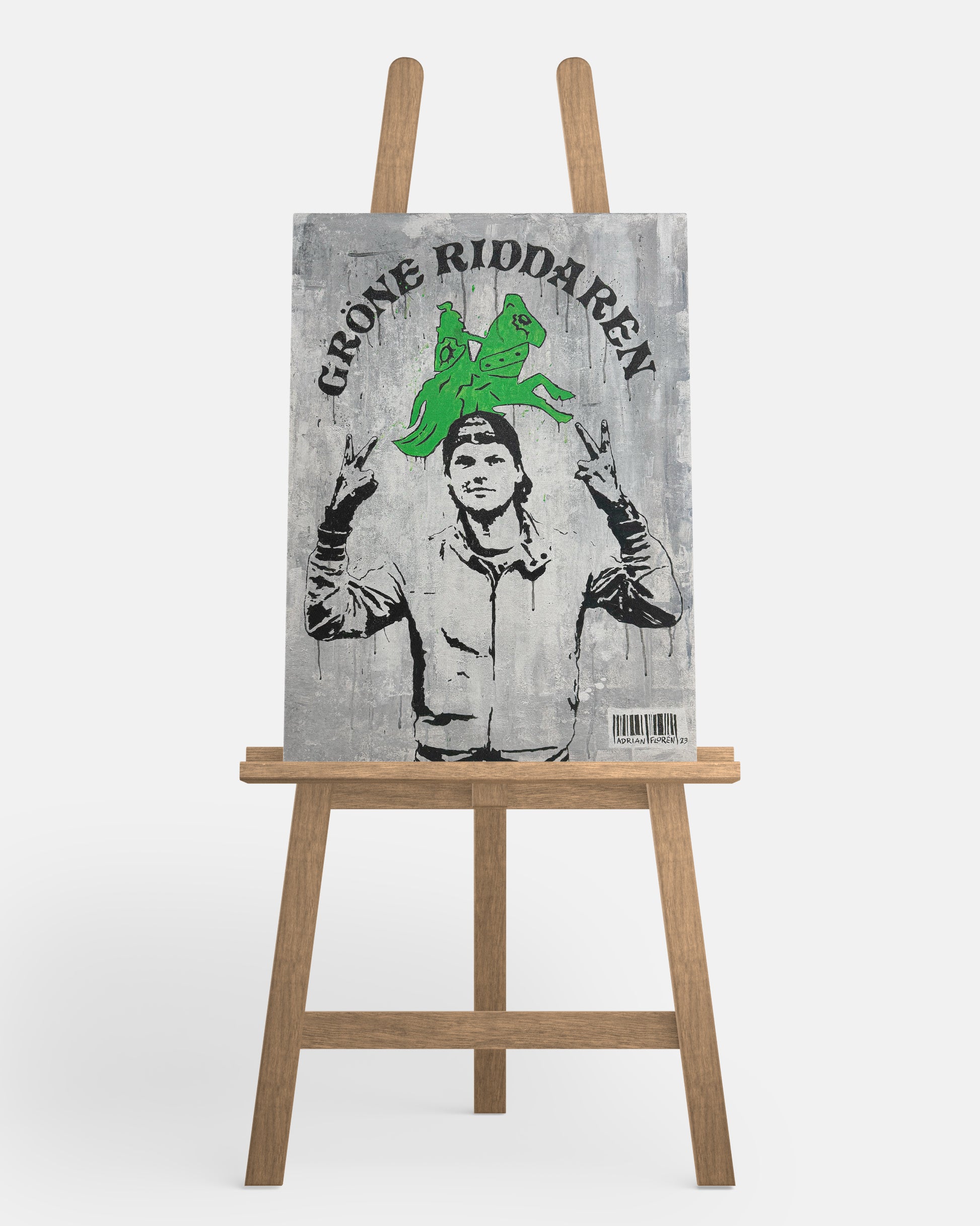 "Gröne Riddaren" Canvastavla