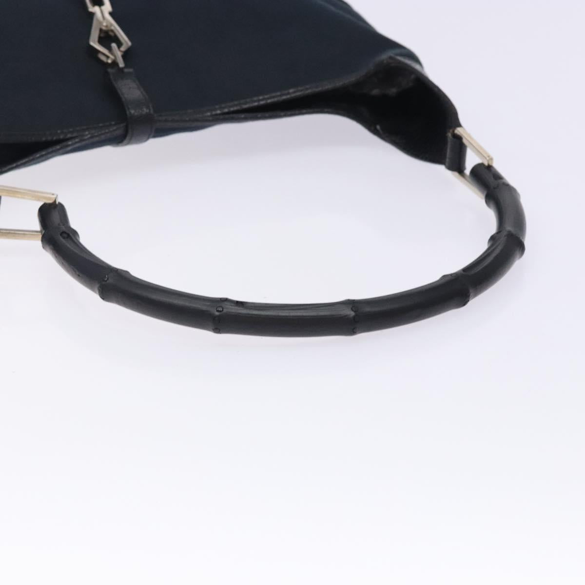 Hand Bag Bamboo Jackie Black Silver