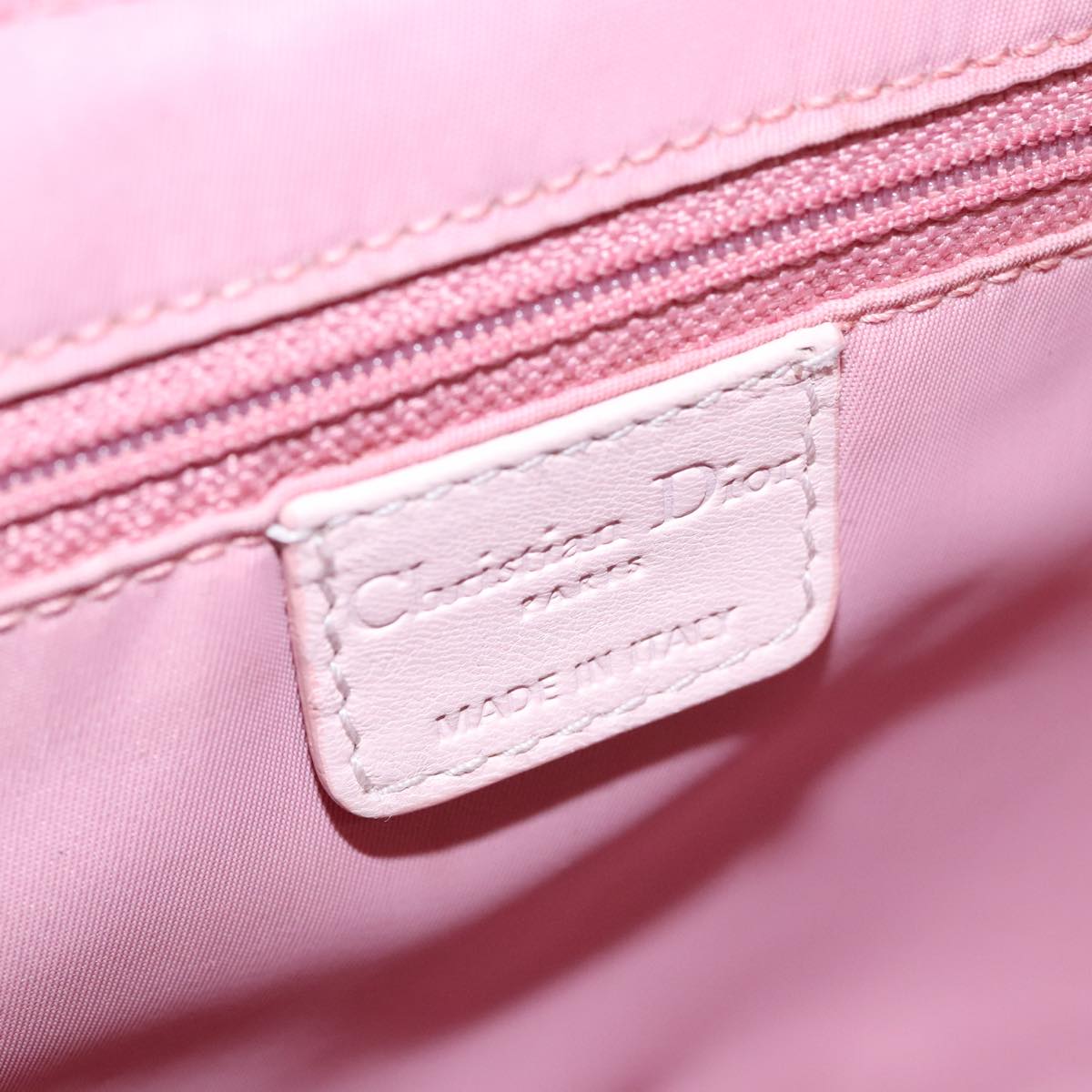 Trotter Canvas Romantic Hand Bag PVC Pink Silver