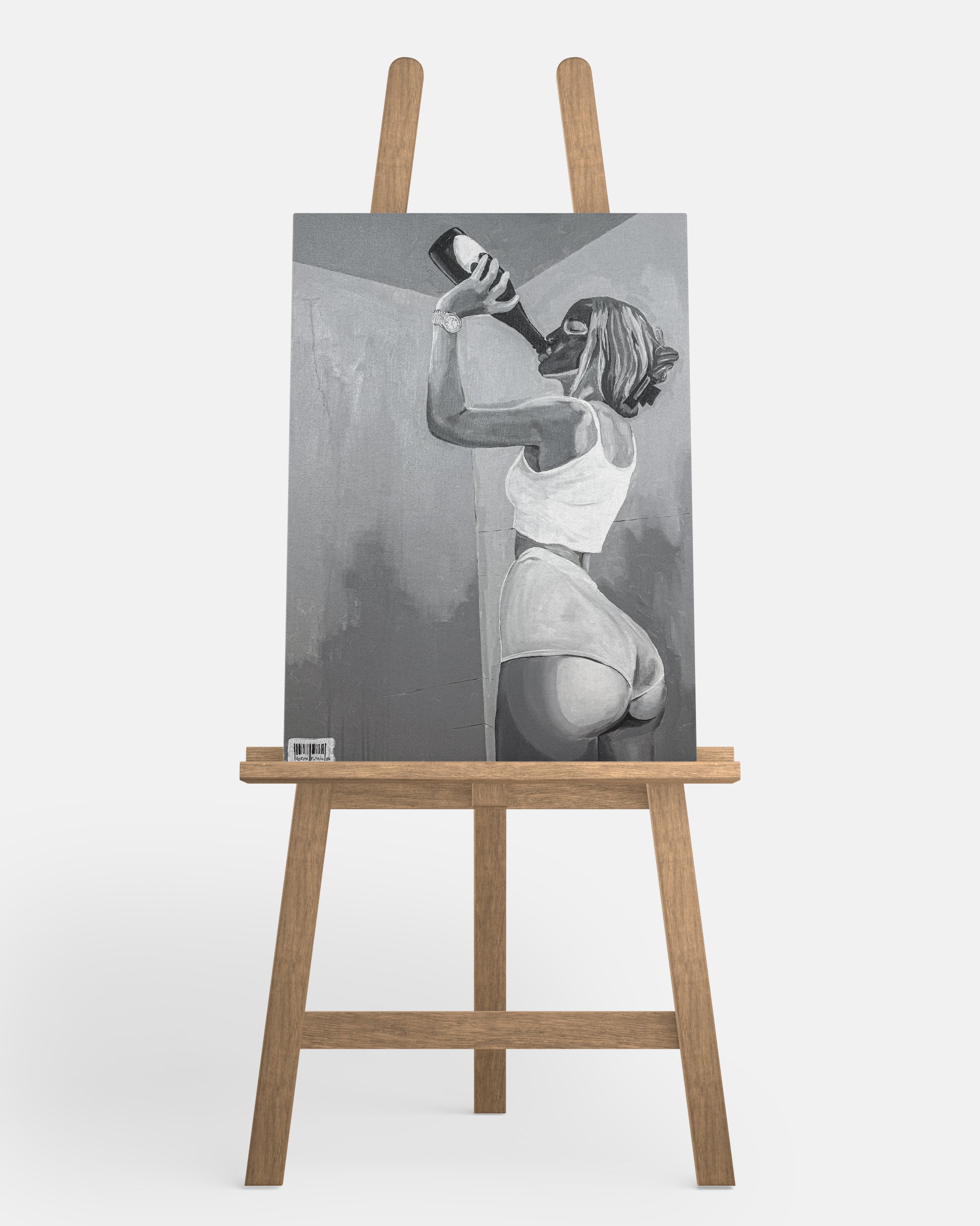 "Overworked" Canvastavla