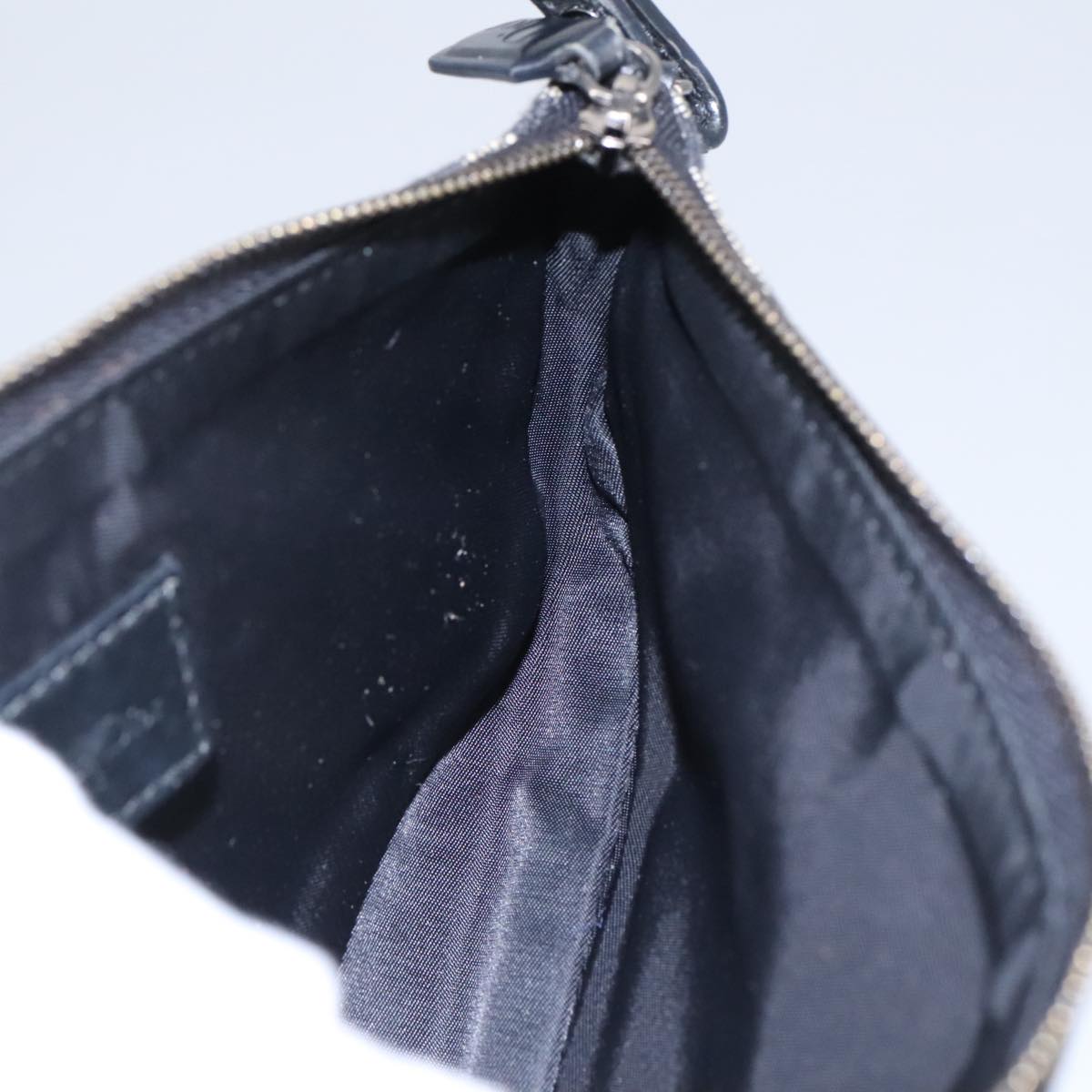 Trotter Canvas Saddle Pouch Black Silver