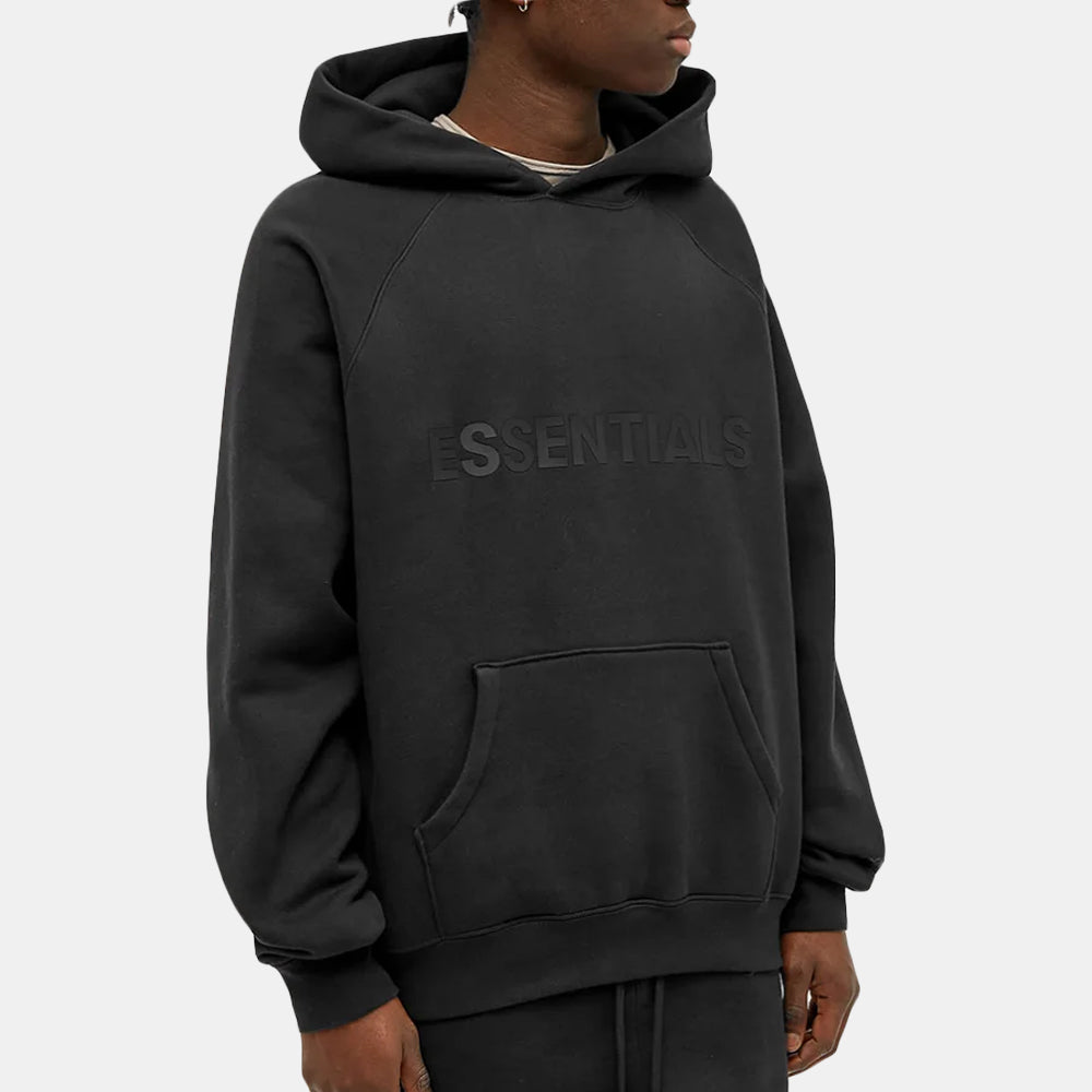 Fear of God Essentials "Black" Stretch Limo Hoodie (FW20) - Hoodie | Trendiga kläder & skor - Merchsweden |