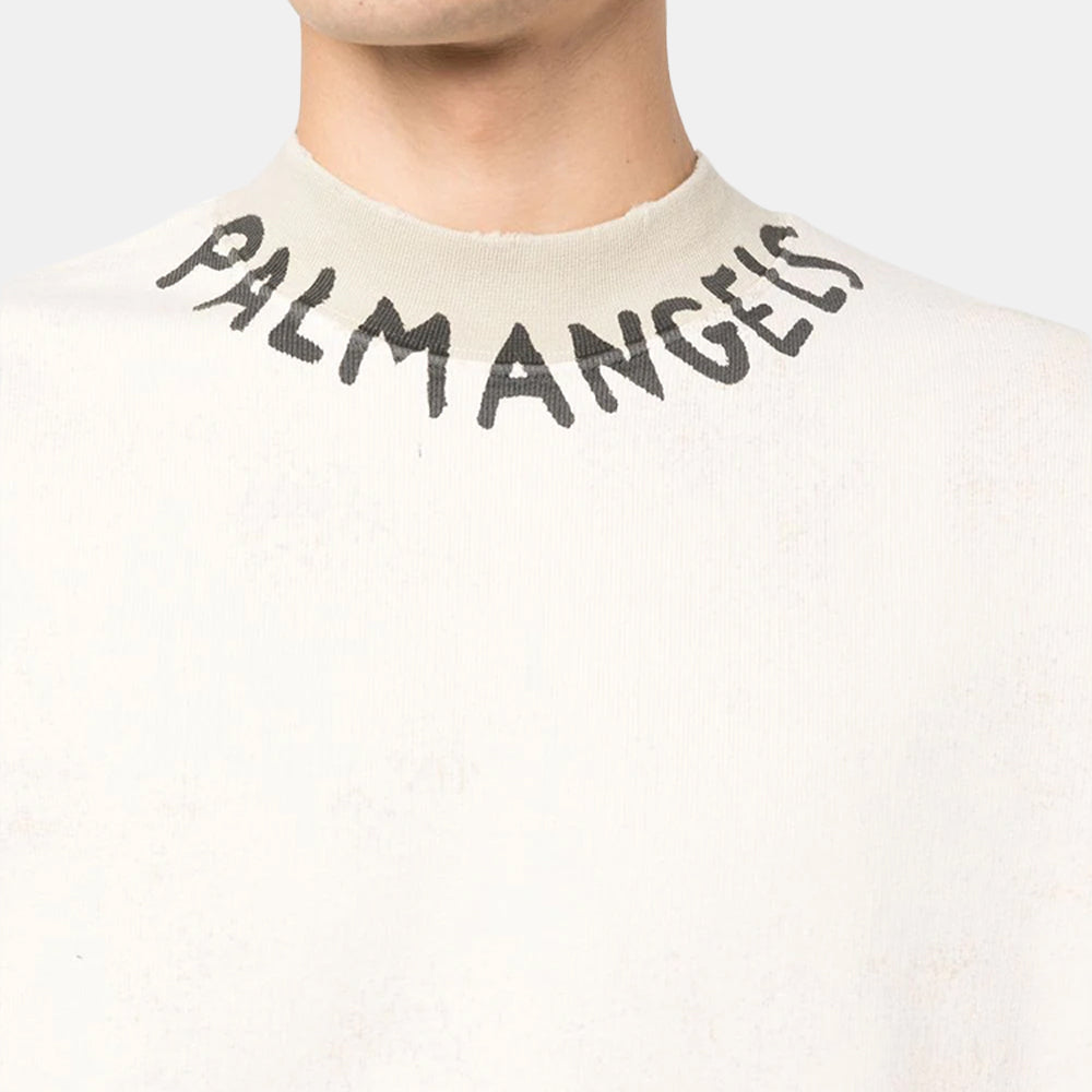 Handla Palm Angels Neck logo sweatshirt online | Smidigt och enkelt på nätet - Merchsweden |