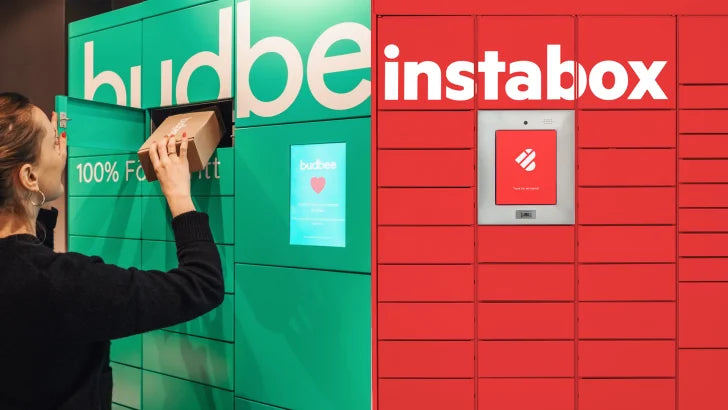 Vi fraktar nu med BudBee och Instabox!