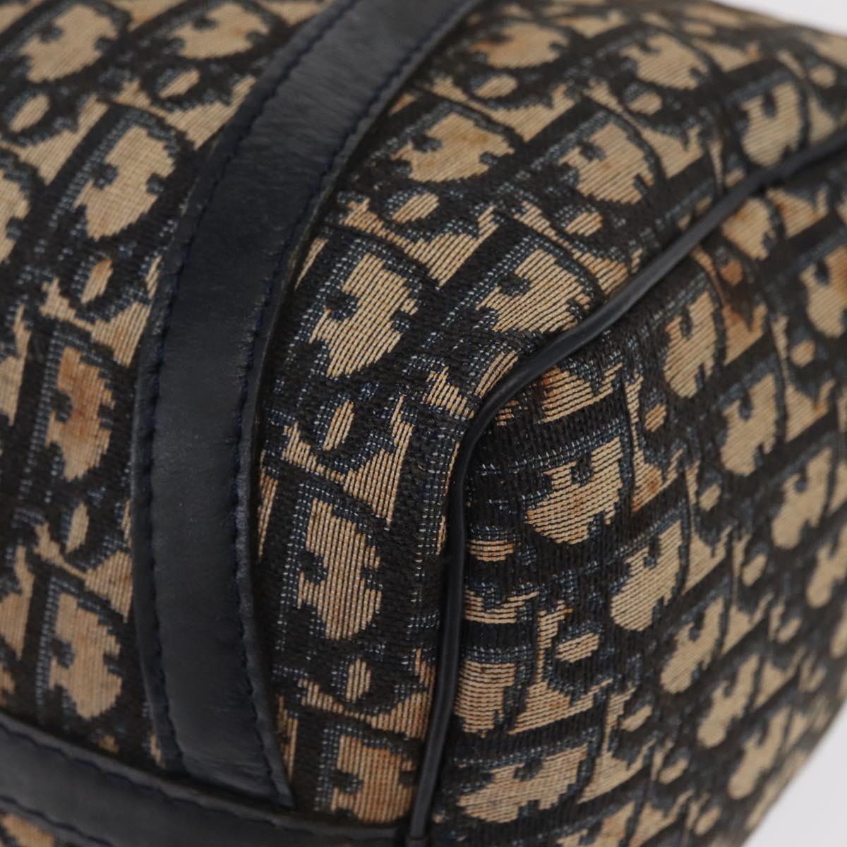 Trotter Canvas Boston Bag Navy Silver