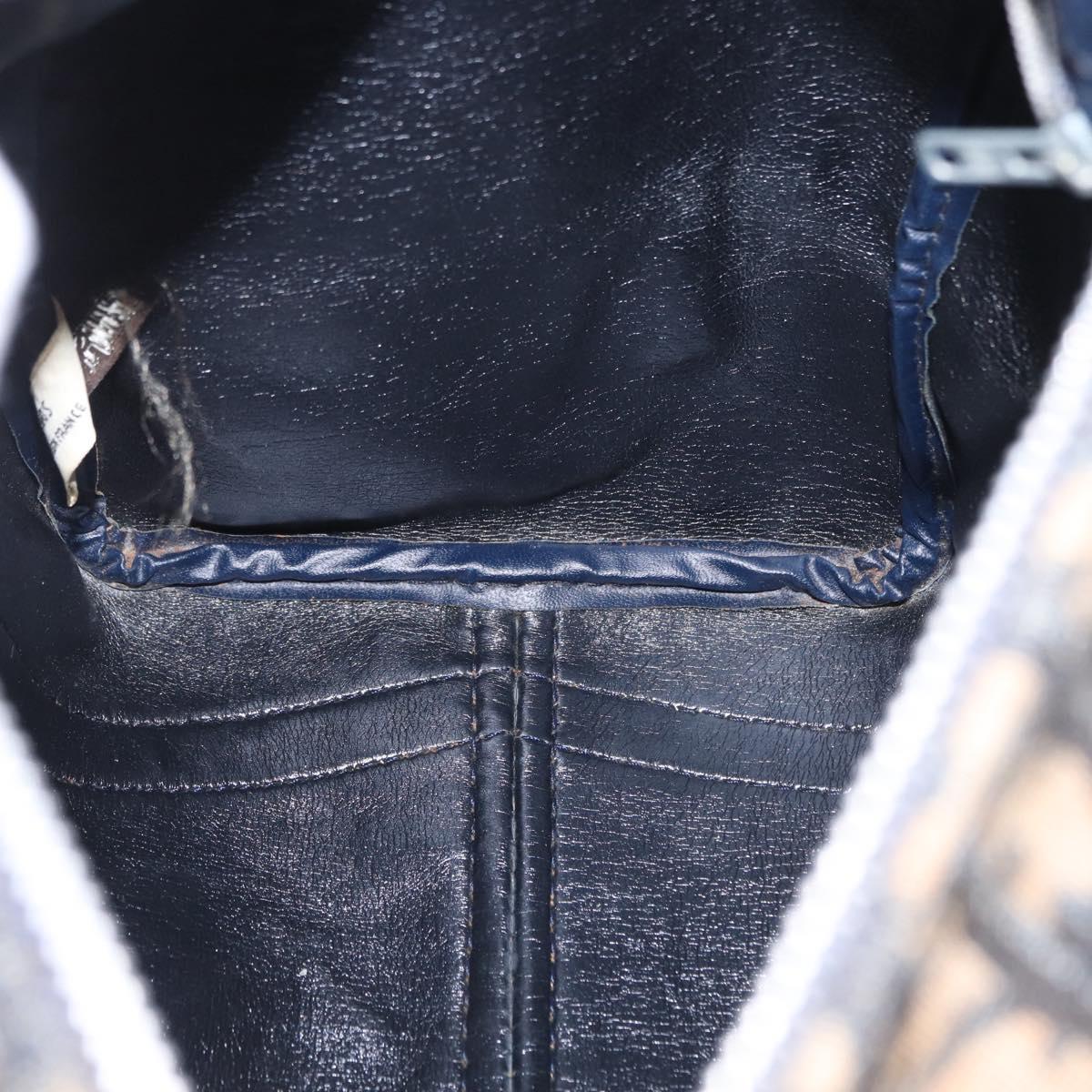 Trotter Canvas Boston Bag Navy Silver