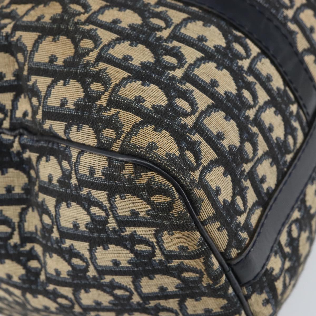 Trotter Canvas Hand Bag Navy Silver