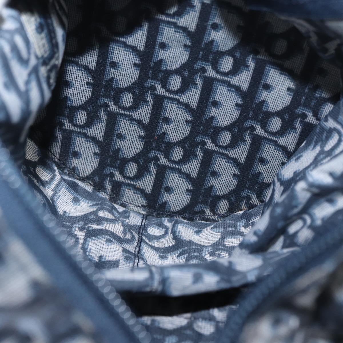 Trotter Canvas Hand Bag Navy Silver