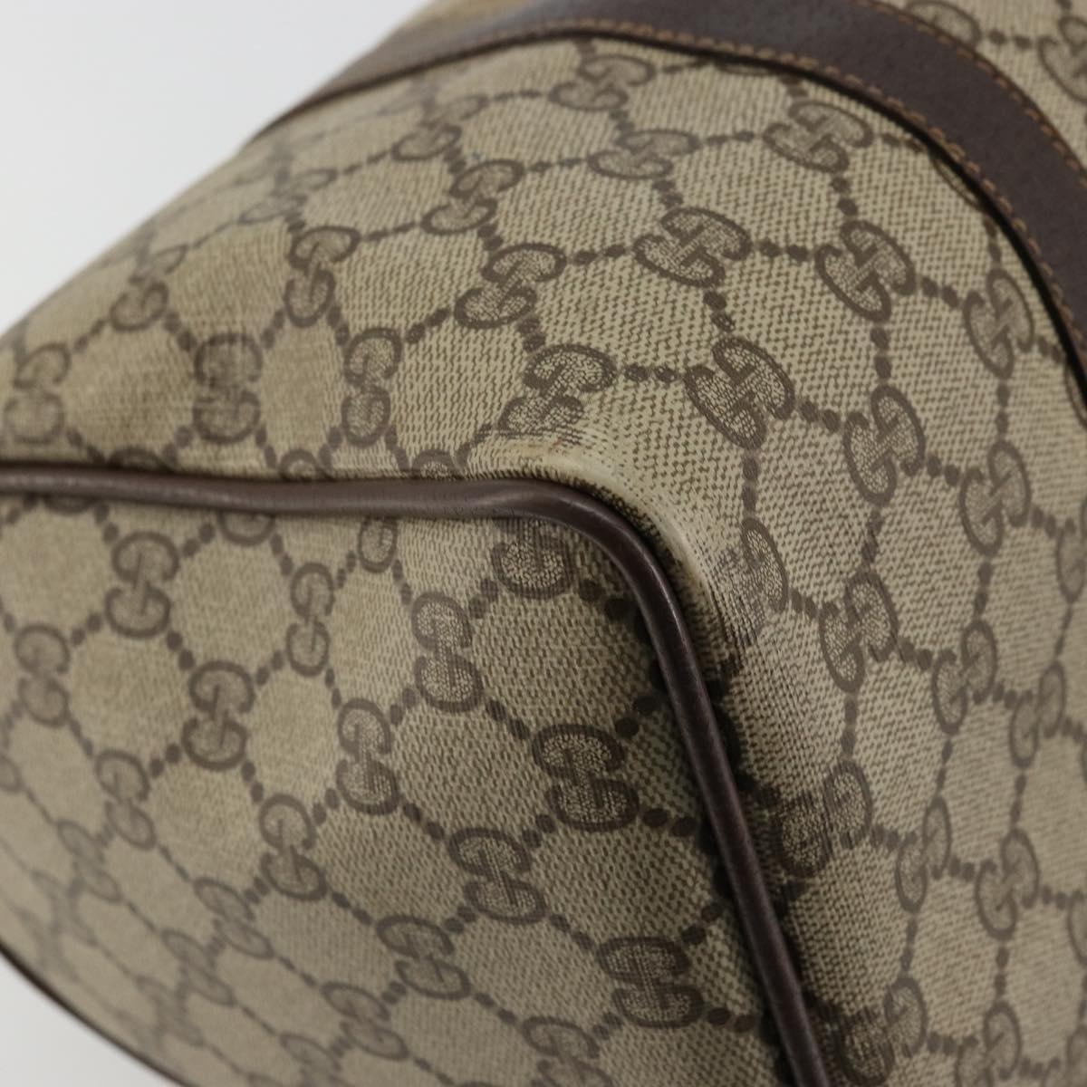 GG Supreme Web Sherry Line Hand Bag PVC Beige Gold