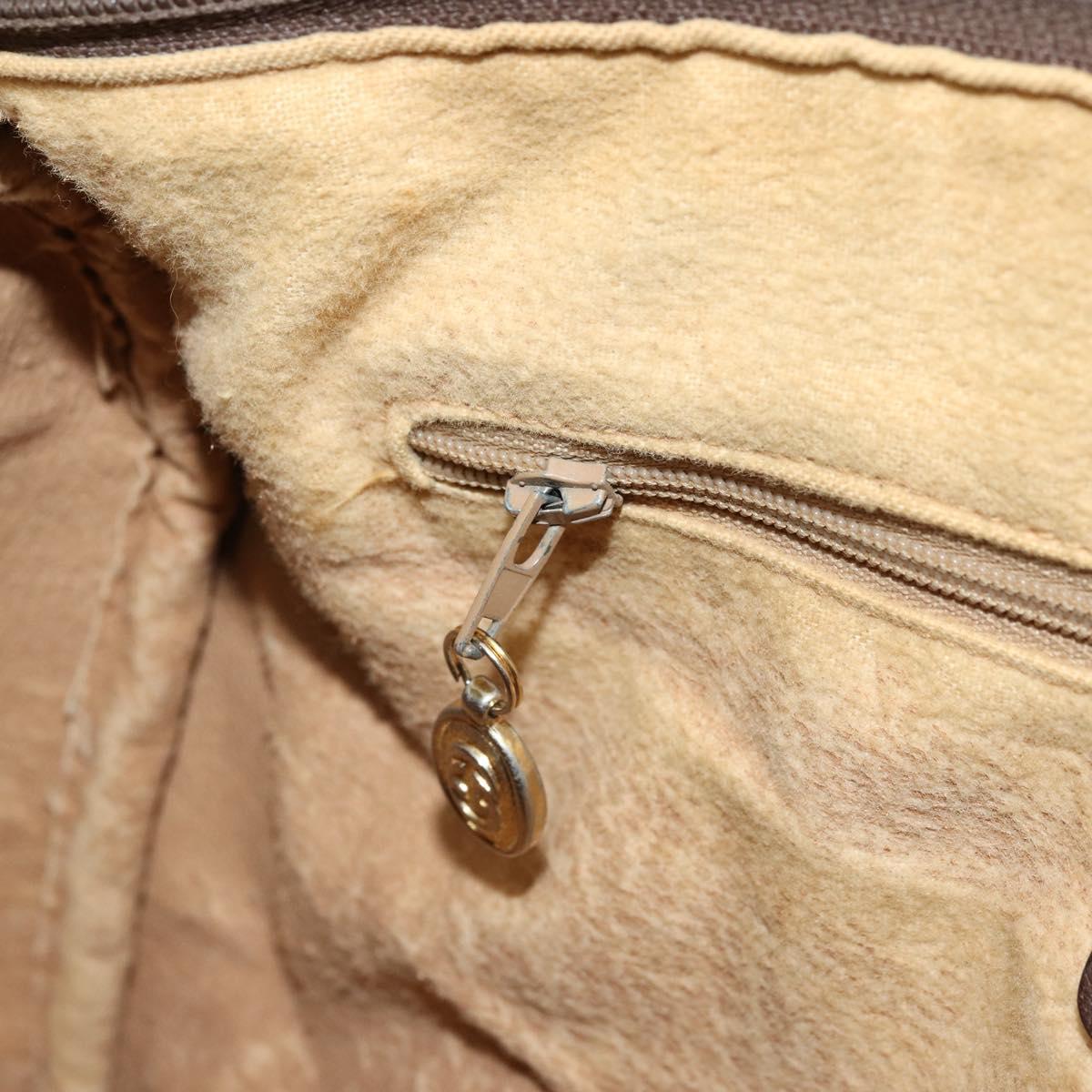 GG Supreme Web Sherry Line Hand Bag PVC Beige Gold