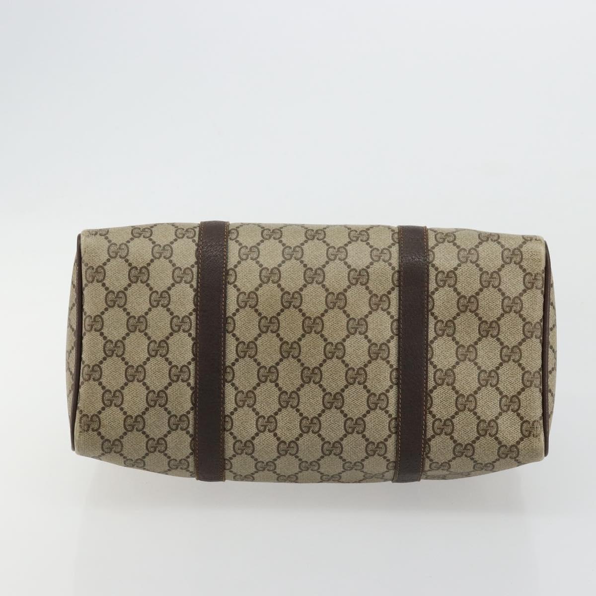 GG Supreme Web Sherry Line Hand Bag PVC Beige Gold