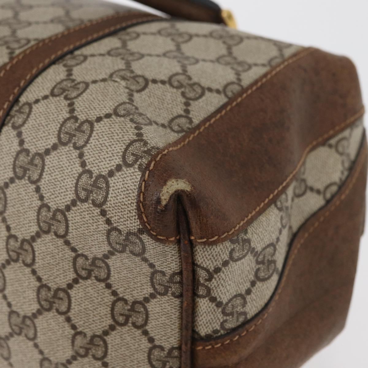 GG Supreme Boston Bag PVC Beige Gold