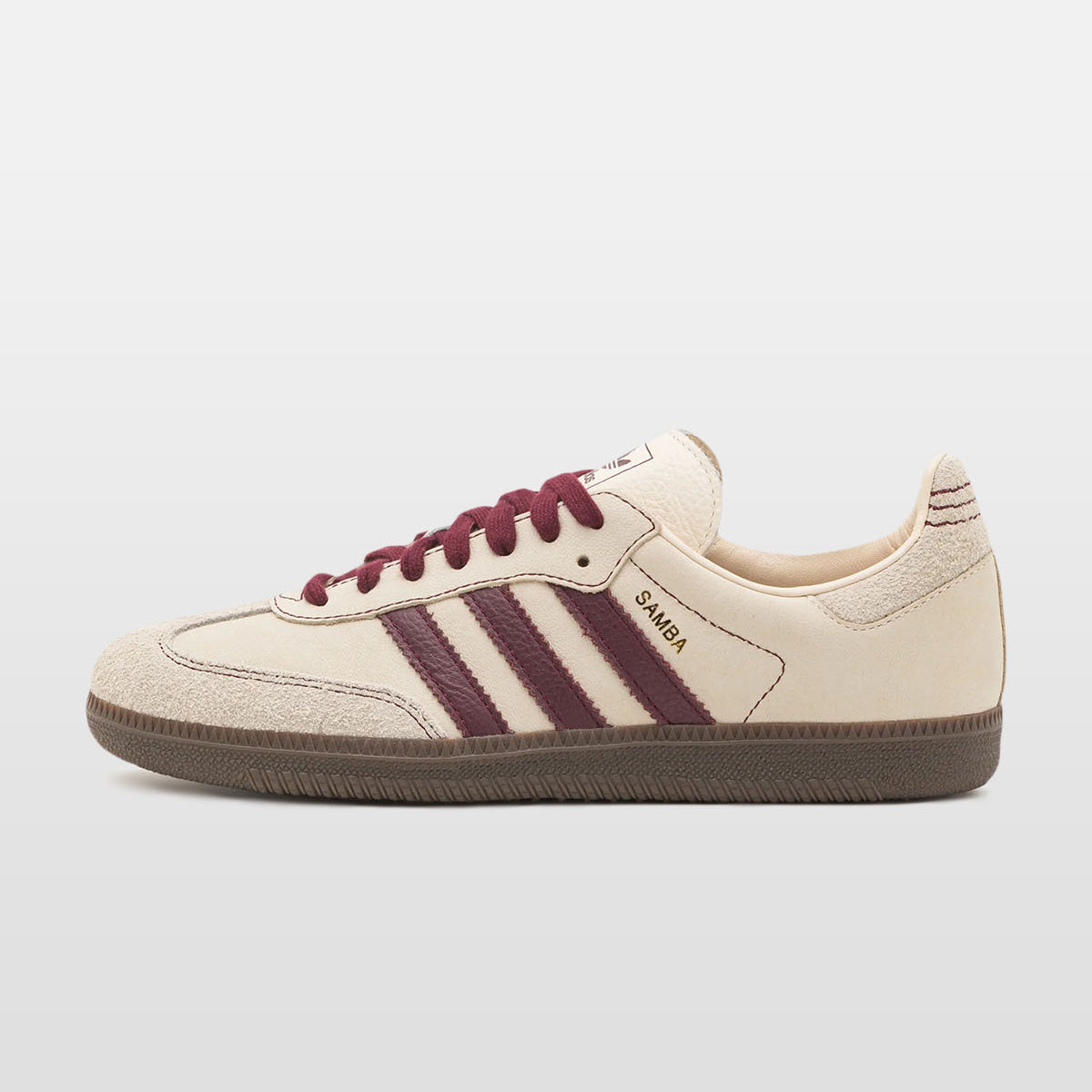 adidas gazelle silver green womens Adidas Samba OG (SHARED/MAROON/GUM3) – CNCPTS main image 1