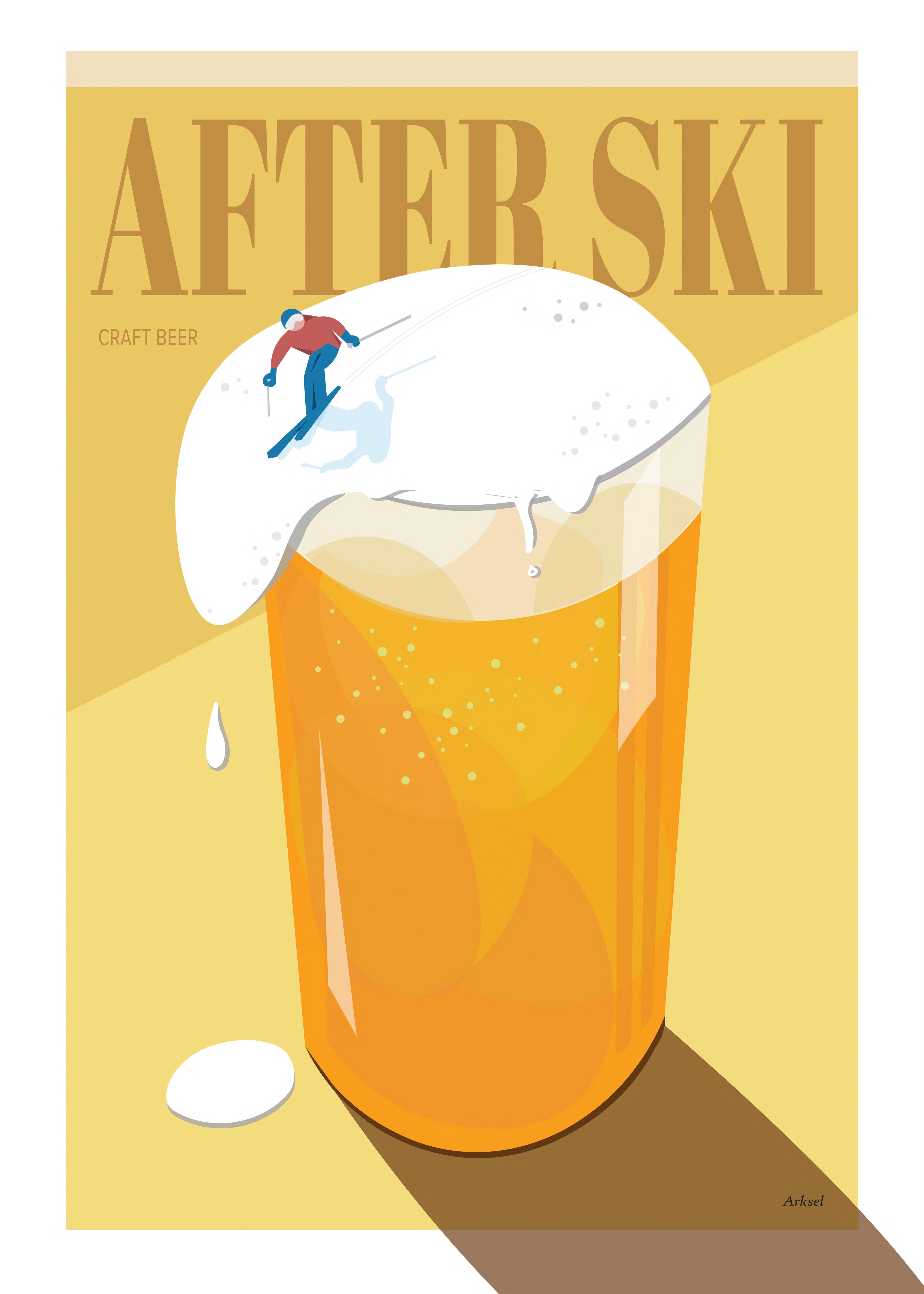 Handla Arksel Afterski Craft Beer Poster online | Smidigt och enkelt på nätet - Merchsweden |