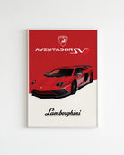 Handla Kanva "Lamborghini Aventador SVJ" Poster online | Smidigt och enkelt på nätet - Merchsweden |