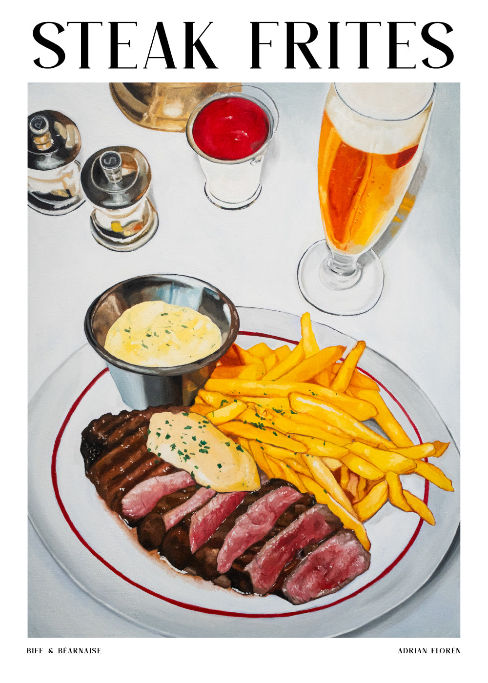 "Steak Frites" Poster