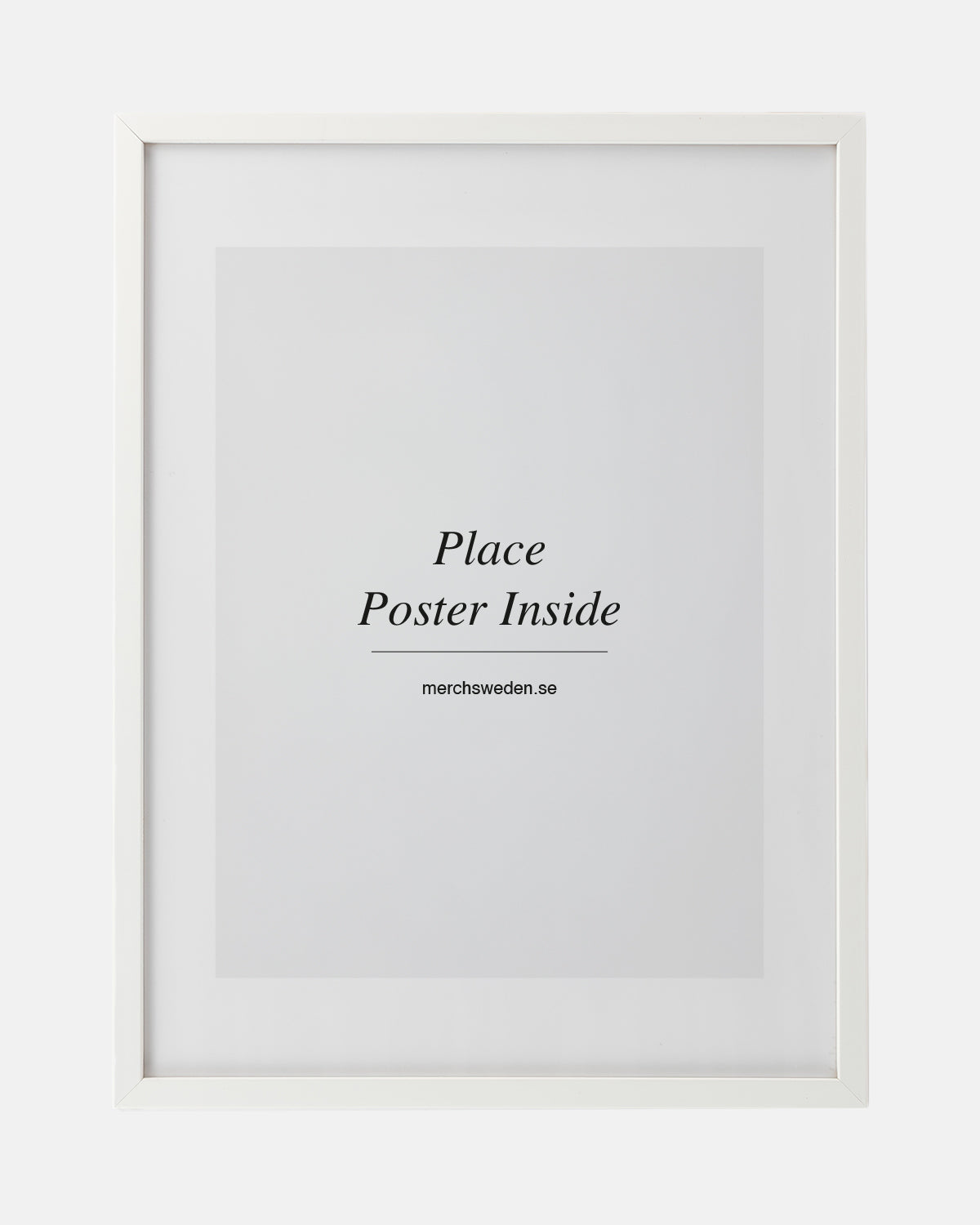 White wooden frame