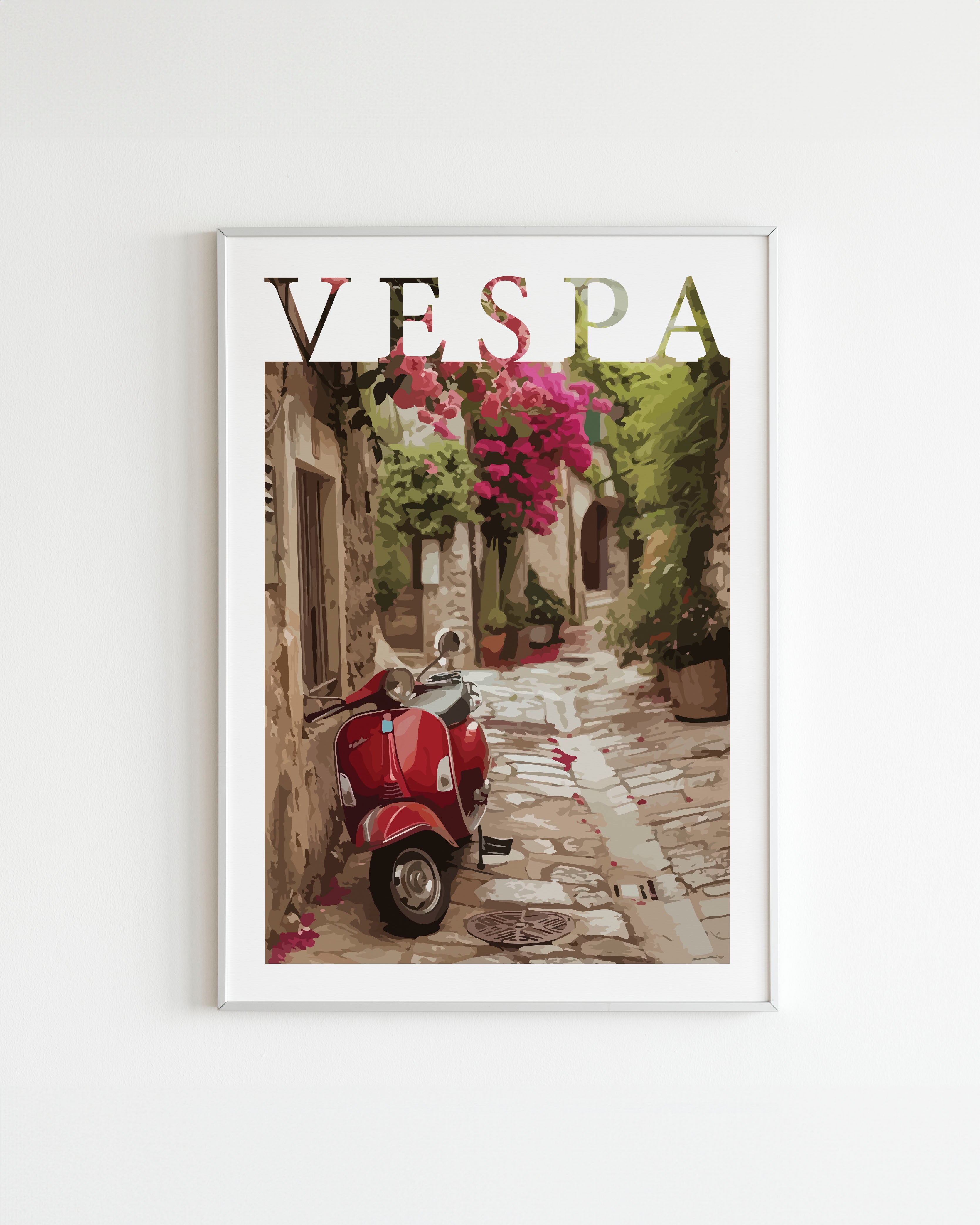 Handla Kanva "Piaggio Vespa" No.6" Poster online | Smidigt och enkelt på nätet - Merchsweden |