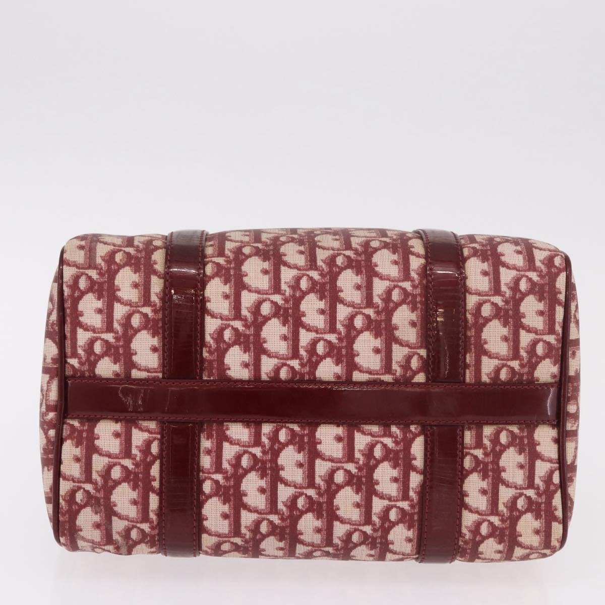 Trotter Canvas Hand Bag PVC Red Gold