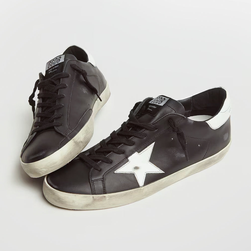 ★Golden Goose★ Superstar Goldtap Sneakers Black GWF00101F0 Women's Super-Star in black nappa with black star and
